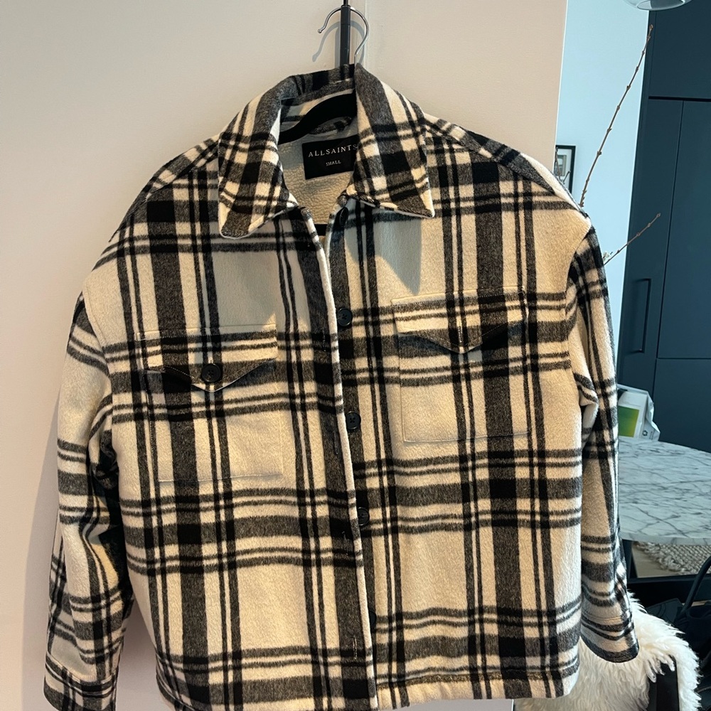 All Saints Plaid Jacket